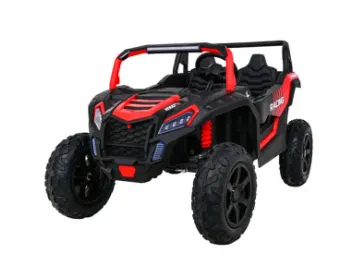 BUGGY ATV STRONG RACING DLA 2 DZIECI CZERWONY + SILNIK BEZSZCZOTKOWY + POMPOWANE KOŁA + AUDIO LED