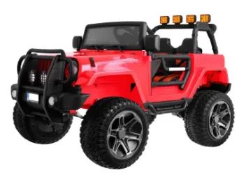 AUTO TERENOWE JEEP MONSTER Czerwony