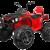 Quad ATV 2x45W CZERWONY
