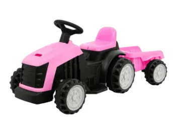 TRAKTOR Z PRZYCZEPĄ RÓŻOWY
