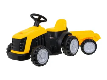 TRAKTOR Z PRZYCZEPĄ ŻÓŁTY