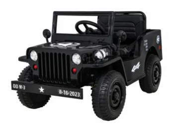 AUTO WOJSKOWE RETRO CZARNY